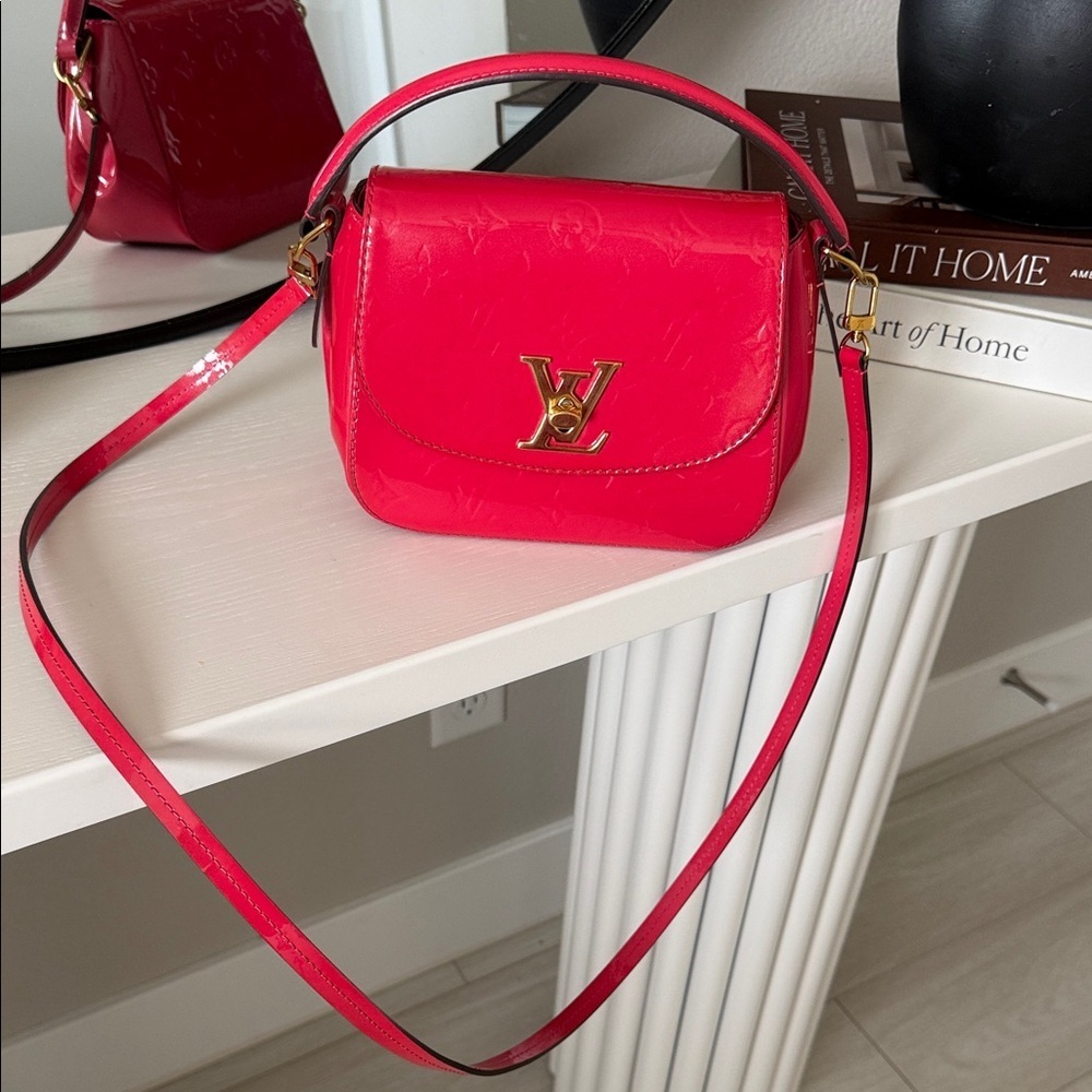 Louis Vuitton Pasadena Handbag Red AUTHENTIC #SR2156 - Picture 13 of 15